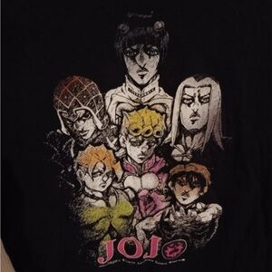JoJo Graphic Tee — Black with Multicolor Print